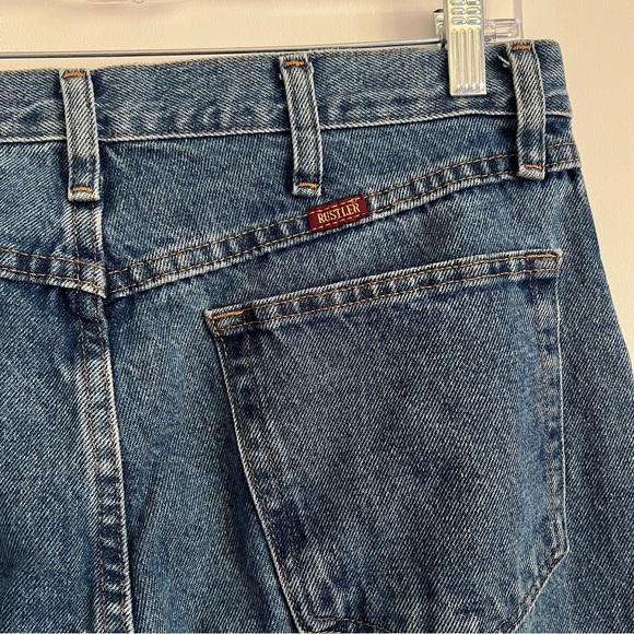 Vintage Rustler Classic Blue Denim Jeans-Men’s Size 34x30 - Picture 3 of 4